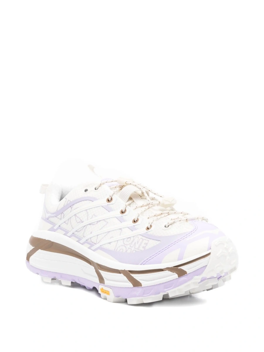 Sneakers Hoka One One albi din material textil si poliuretan - Img 2
