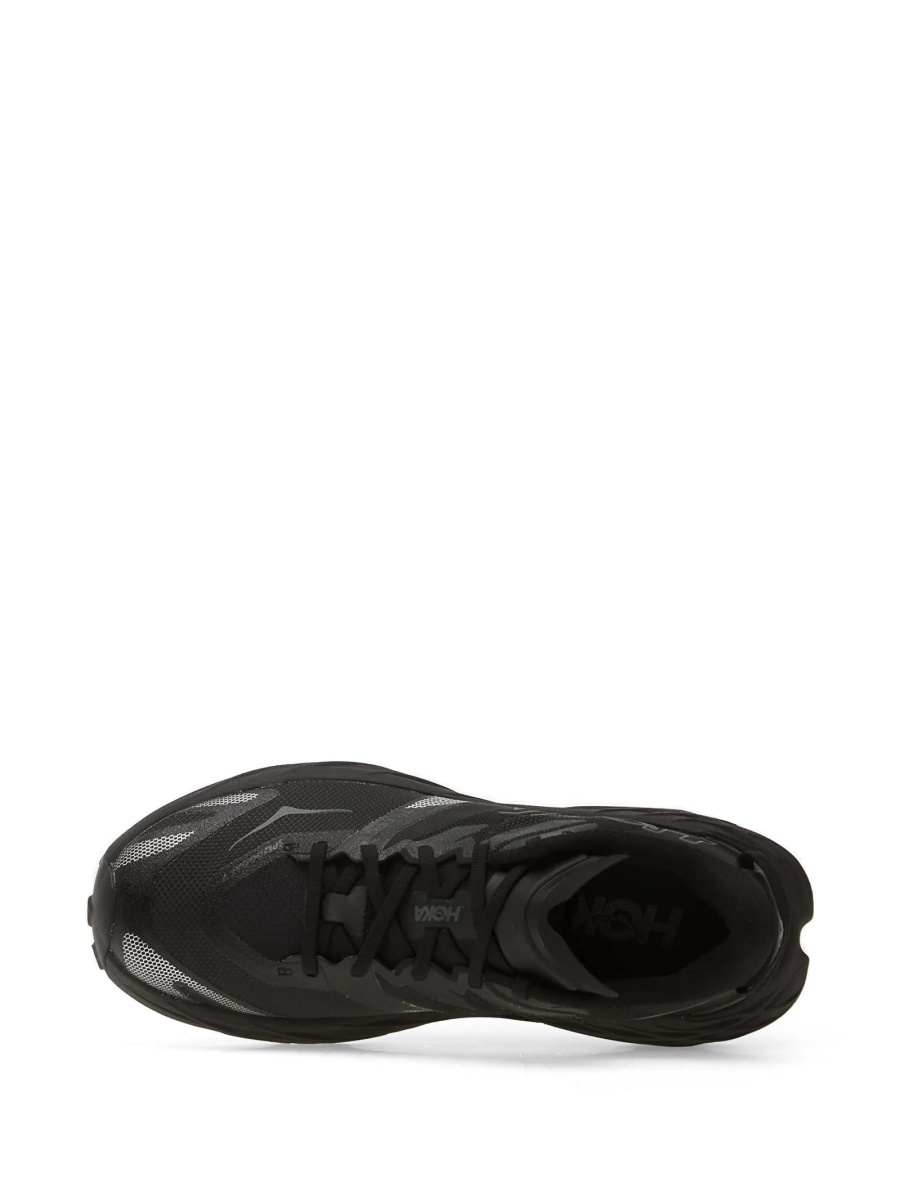 Sneakers Hoka One One negri din material textil - Img 4