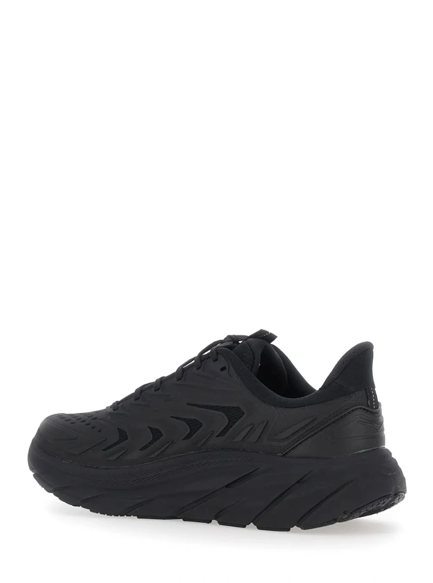 Sneakers Hoka One One negri din material textil - Img 2