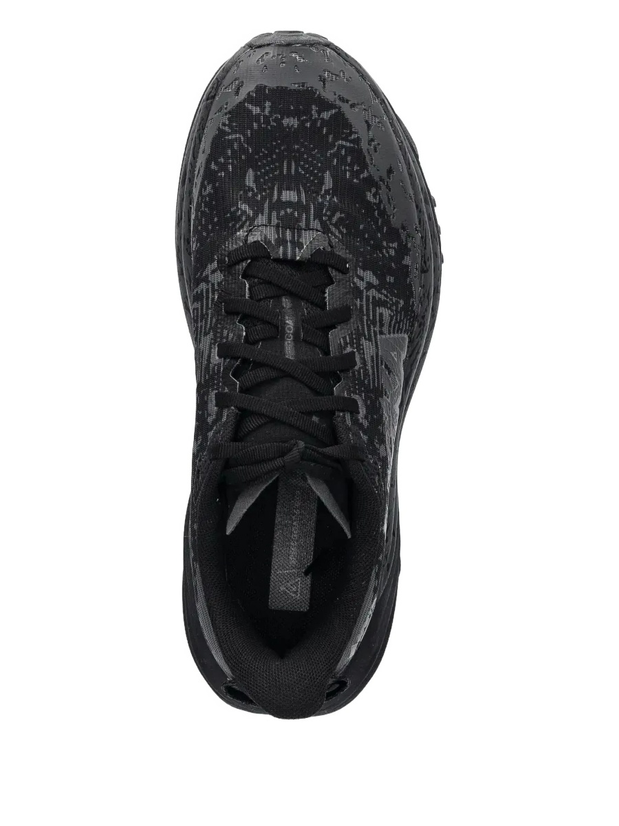Sneakers Hoka One One negri din material textil - Img 4