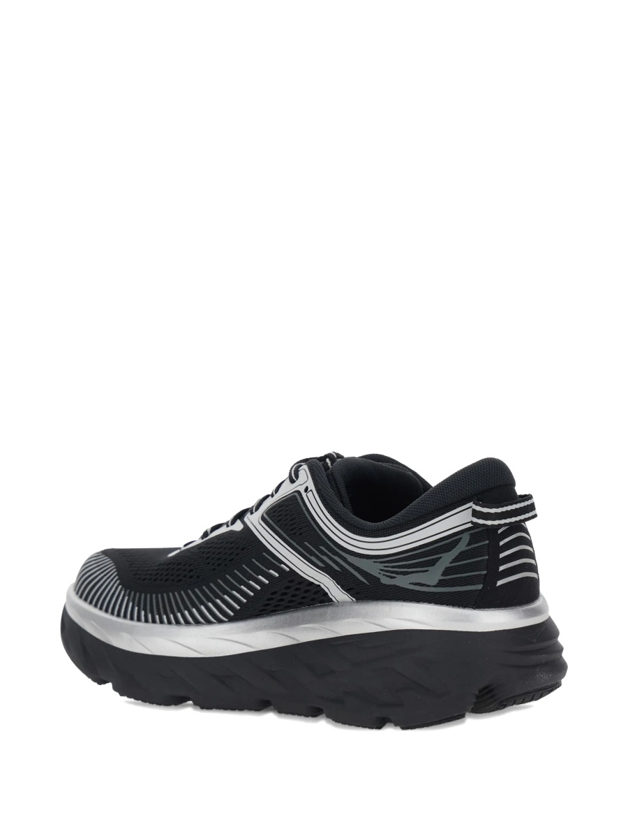 Sneakers Hoka One One negri din material textil - Img 4