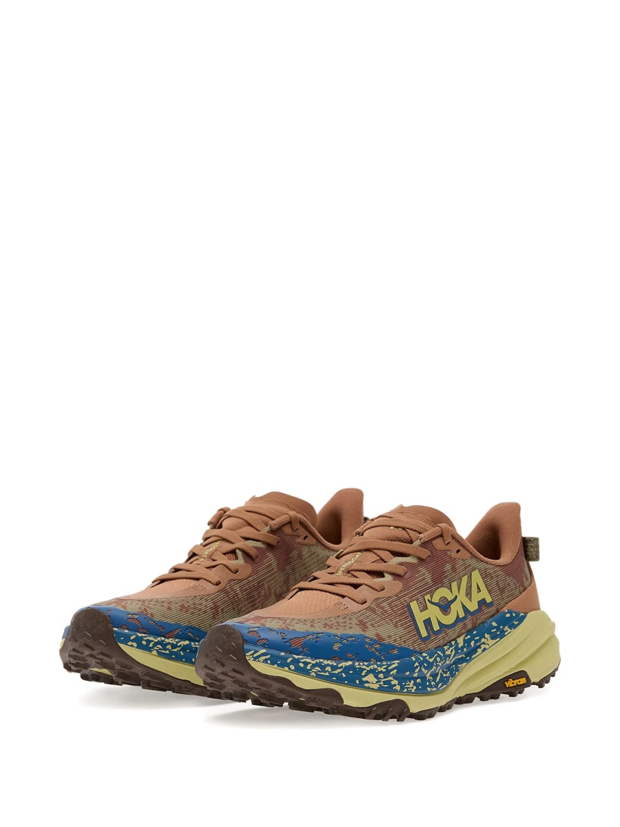 Sneakers Hoka One One portocalii din material textil si poliuretan - Img 2