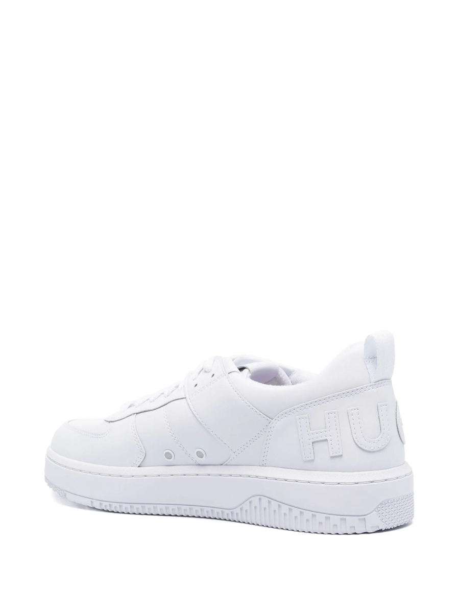 Sneakers Hugo Boss albi din poliuretan - Img 3