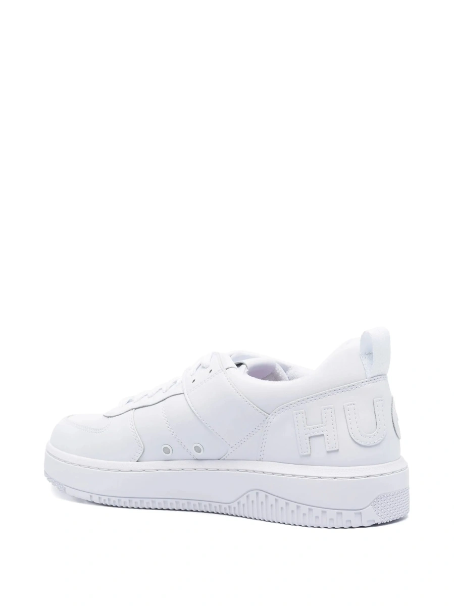 Sneakers Hugo Boss albi din poliuretan - Img 3