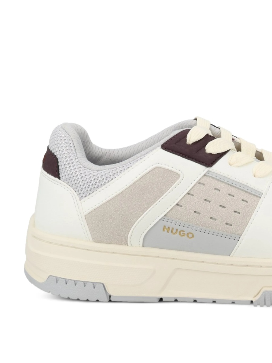 Sneakers Hugo Boss neutri din polyester si poliuretan - Img 2