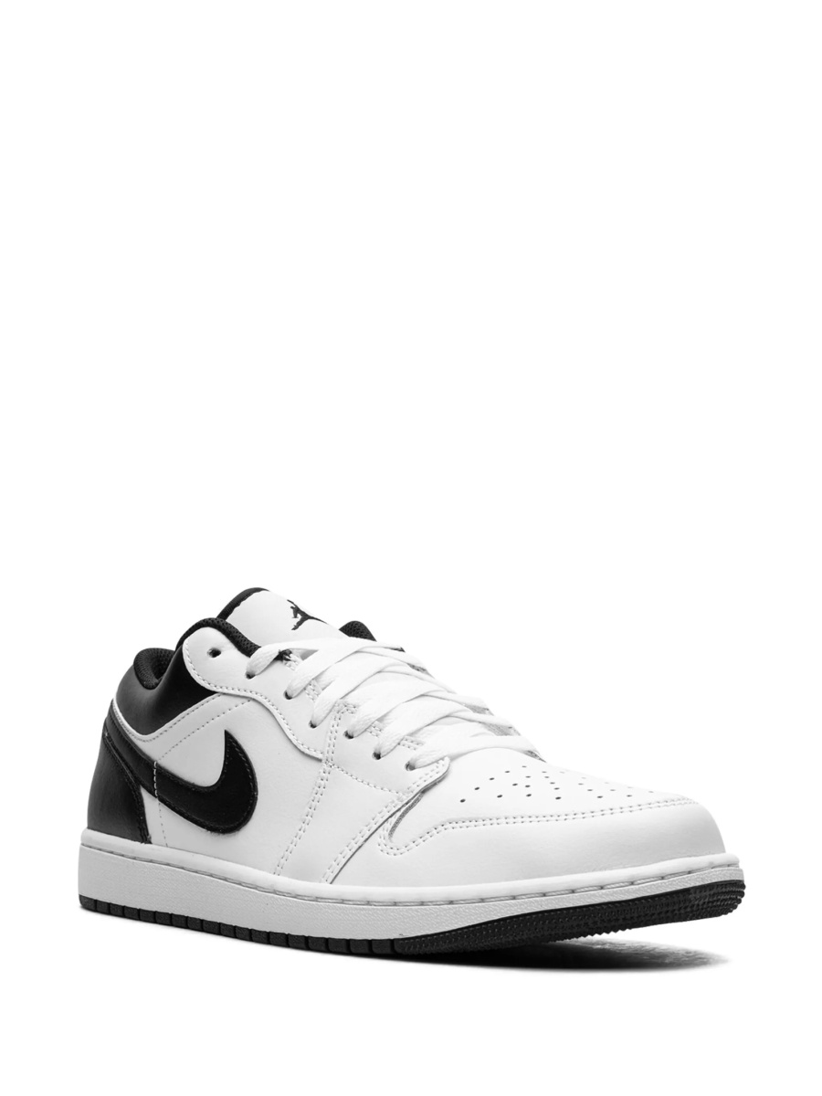 Sneakers Jordan air jordan 1 albi din material textil si piele - Img 2
