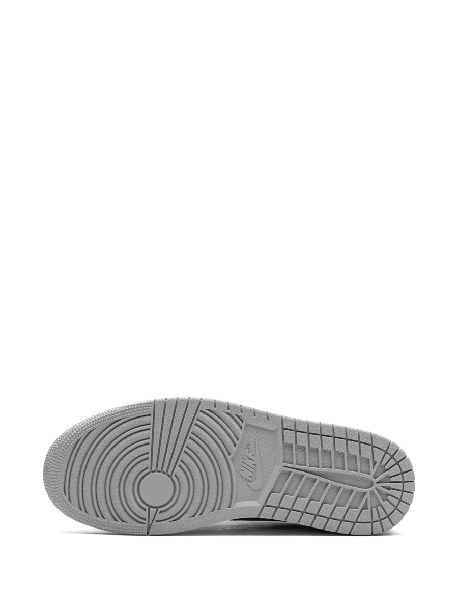 Sneakers Jordan air jordan 1 gri din piele si material textil - Img 4