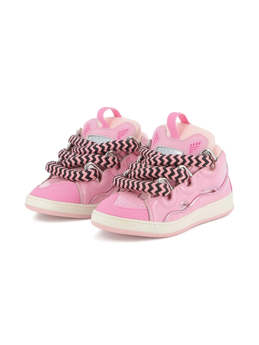 Sneakers Lanvin roz din piele - Img 2