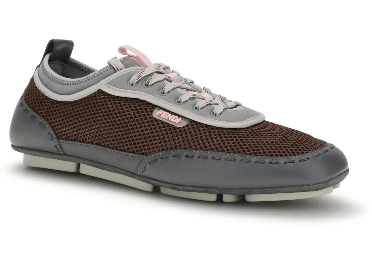 Sneakers Leather and mesh Sneakers by Fendi - Img 2