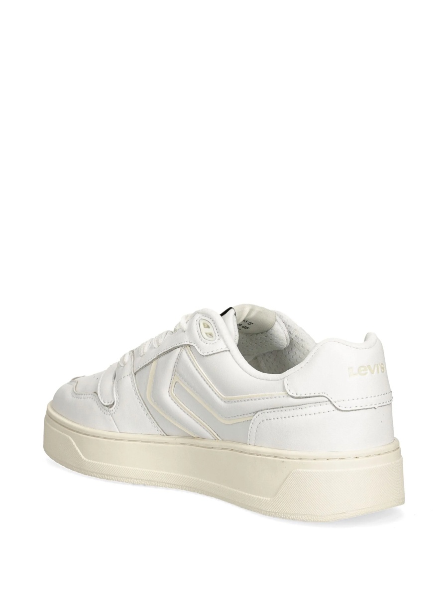 Sneakers Levi's® albi din poliuretan si piele - Img 3