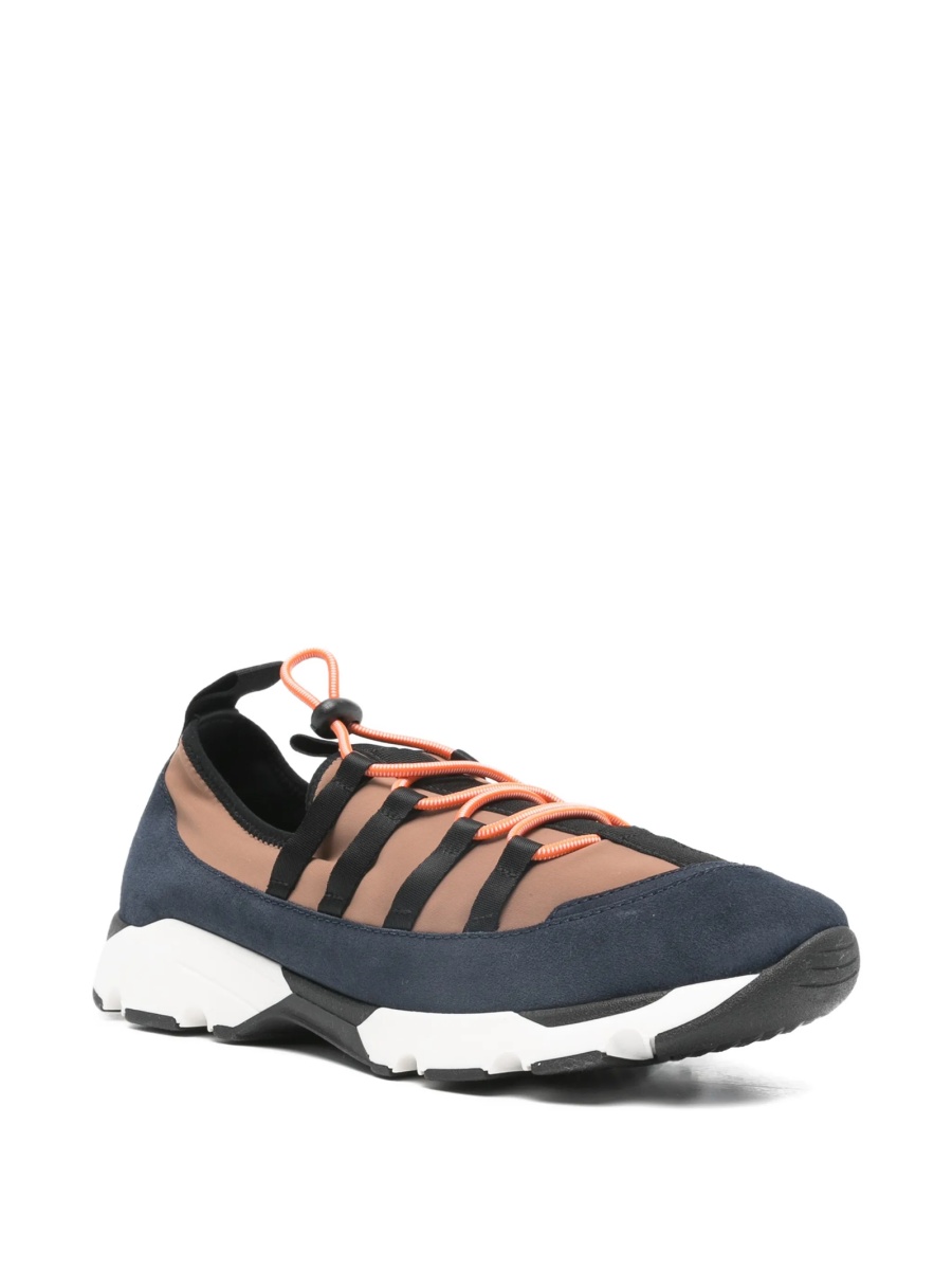 Sneakers Marni albastri din piele intoarsa si material textil - Img 2
