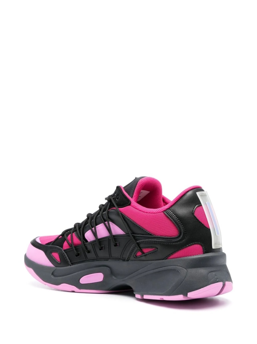 Sneakers MCQ Alexander McQueen negri din material textil si piele - Img 3