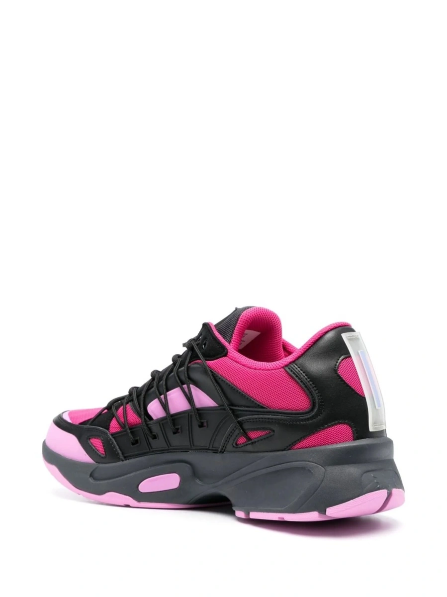 Sneakers MCQ Alexander McQueen negri din material textil si piele - Img 3