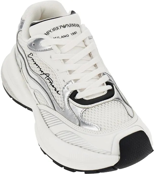 Sneakers Mesh sneakers with leather details - Img 2