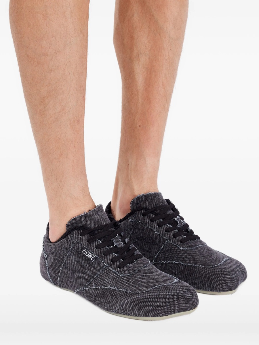Sneakers MM6 Maison Margiela gri din bumbac - Img 5