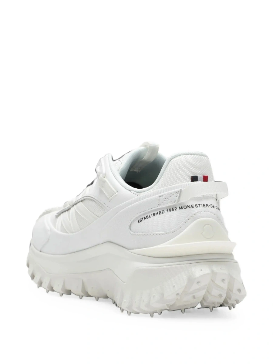 Sneakers Moncler 'Trailgrip' albi din piele si material textil - Img 5
