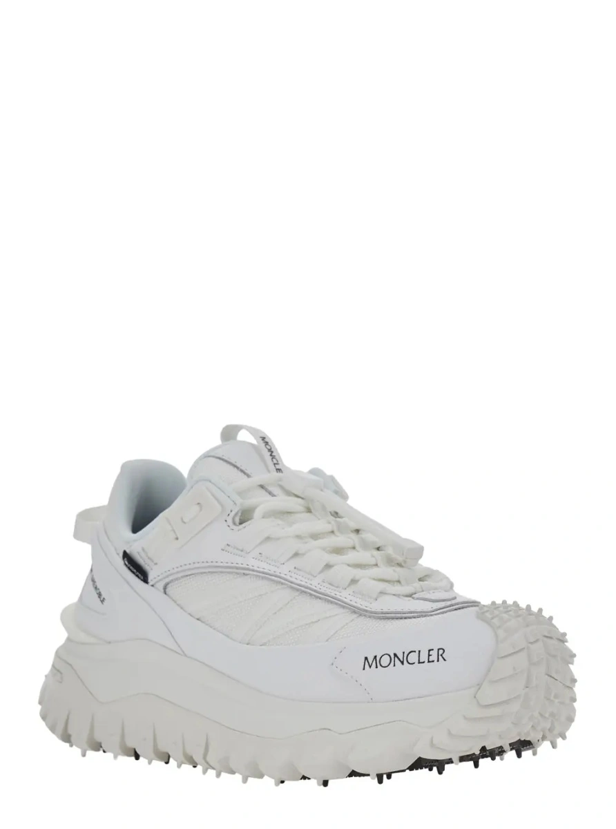 Sneakers Moncler 'Trailgrip' albi din piele - Img 2