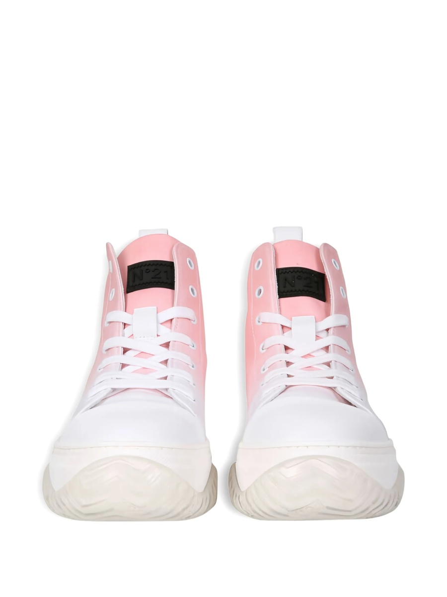 Sneakers N°21 roz din material textil - Img 3