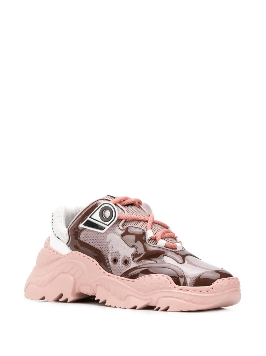 Sneakers N°21 roz din piele si pvc - Img 2
