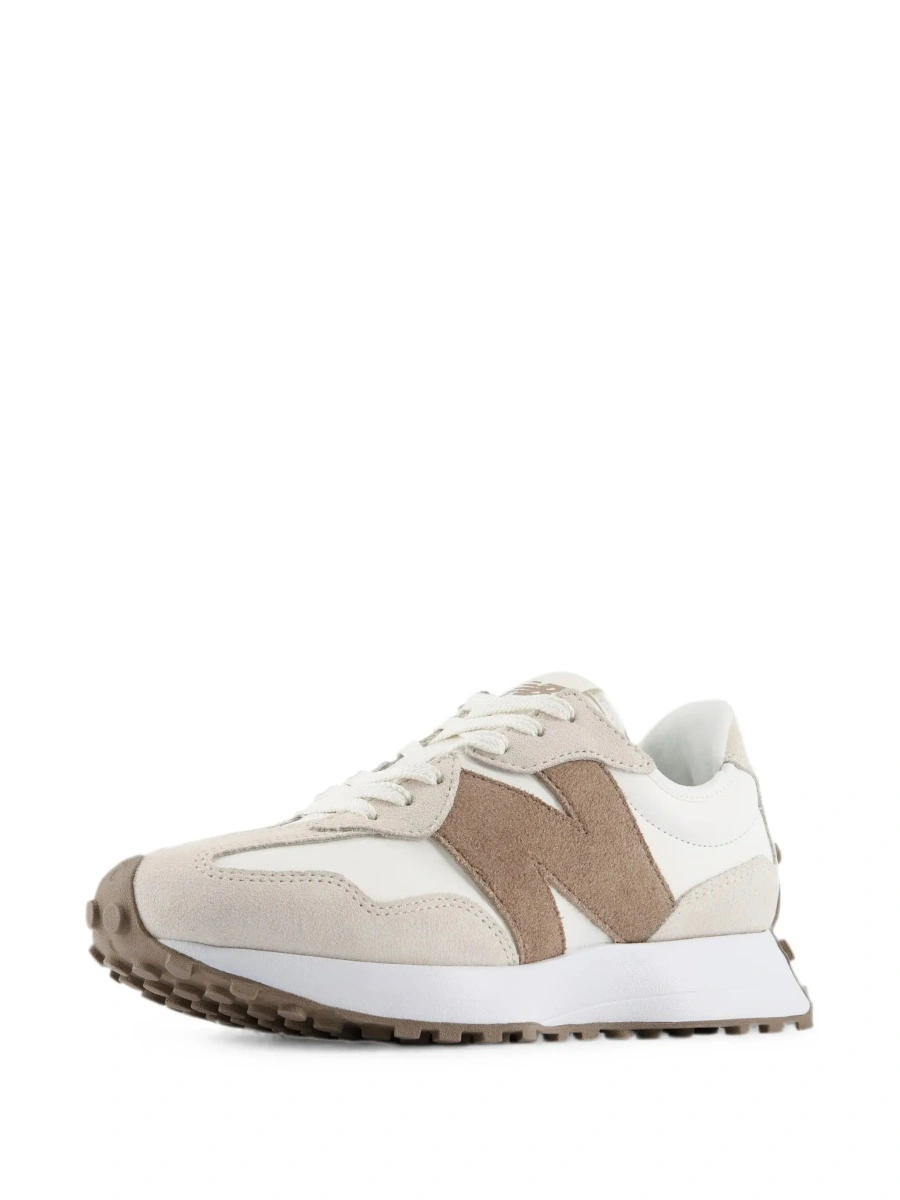 Sneakers New Balance '327' bej din piele si material textil - Img 6
