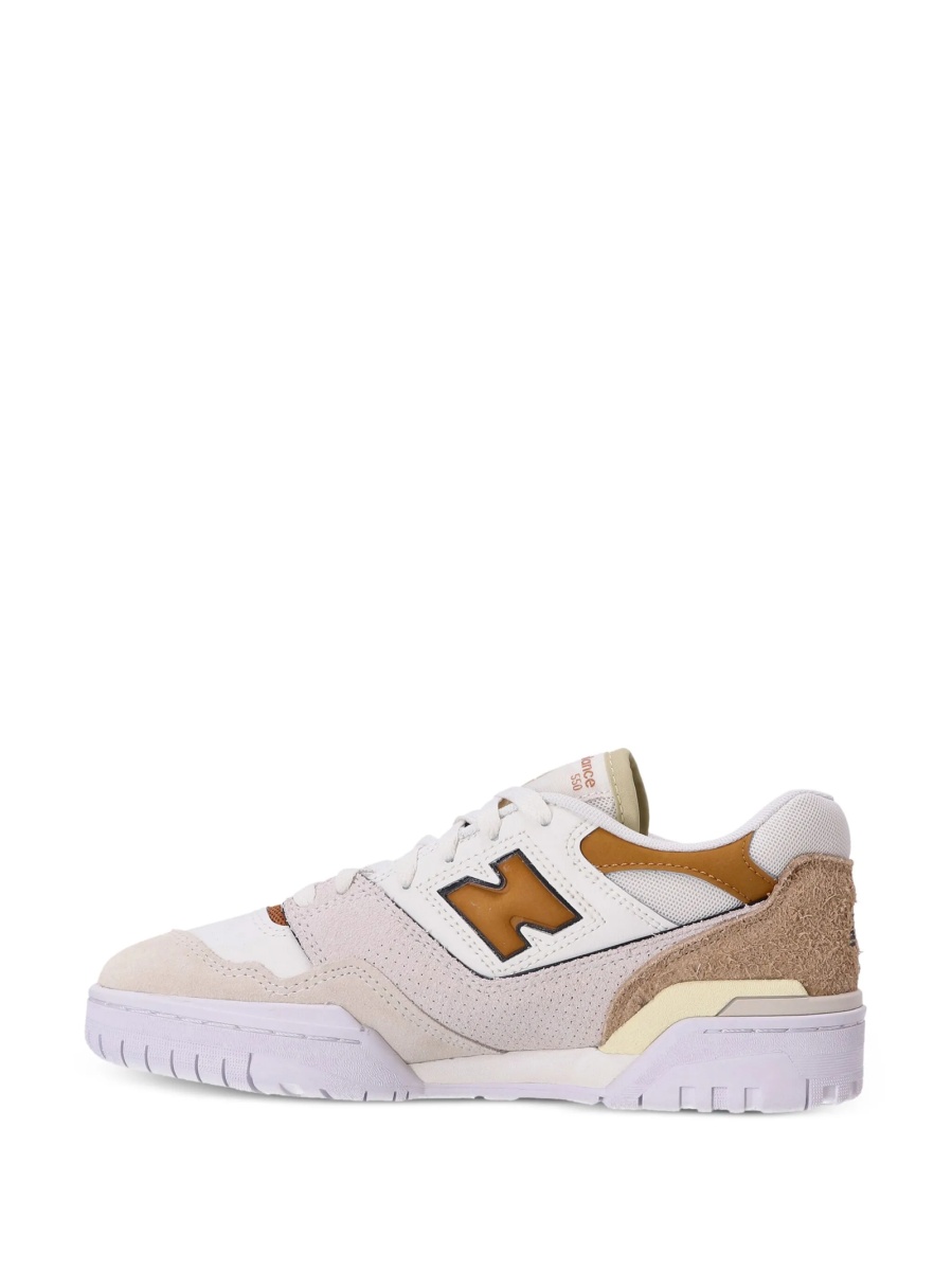 Sneakers New Balance 550 neutri din piele intoarsa si piele - Img 5