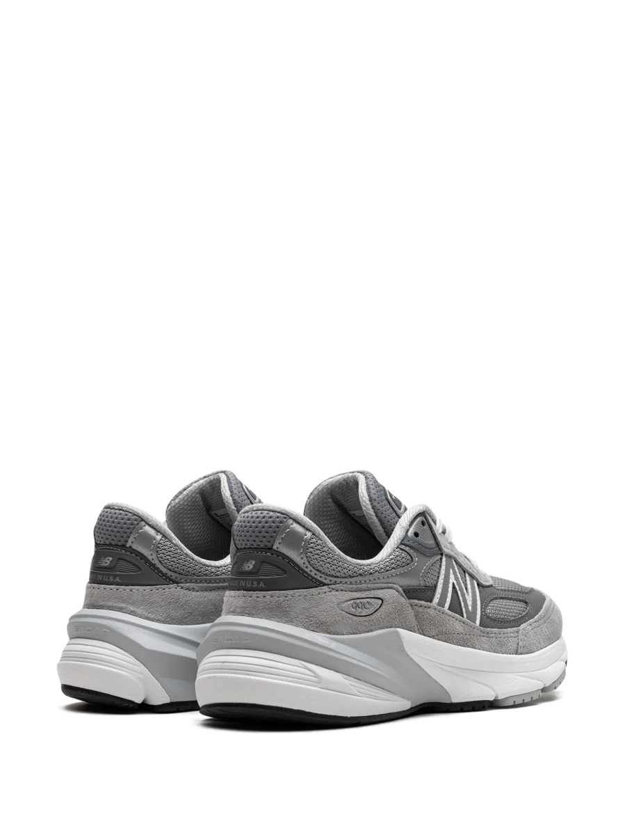 Sneakers New Balance gri din material textil si piele intoarsa - Img 3