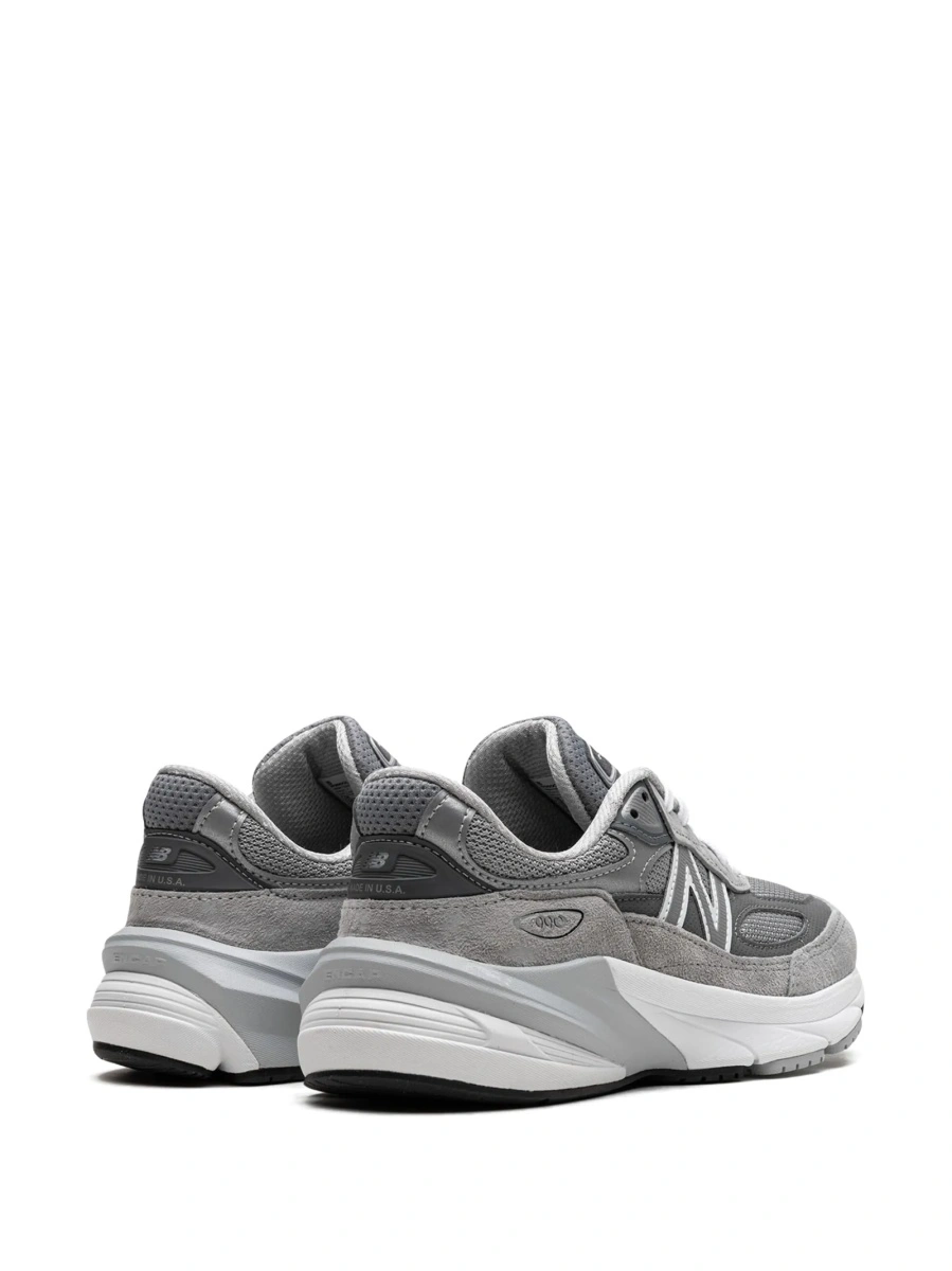 Sneakers New Balance gri din material textil si piele intoarsa - Img 3