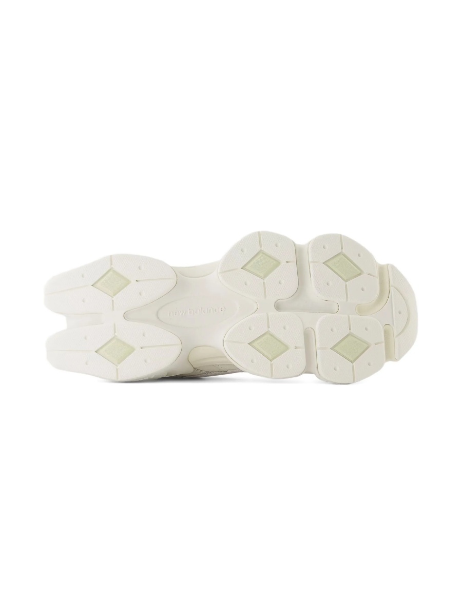 Sneakers New Balance Kids albi din piele eco si material textil - Img 3