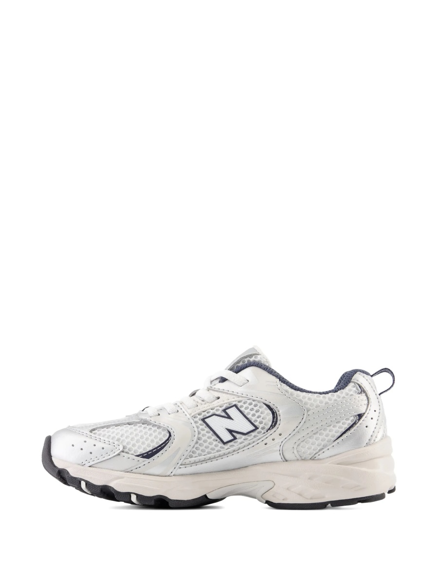 Sneakers New Balance Kids albi din plasa si poliuretan - Img 5