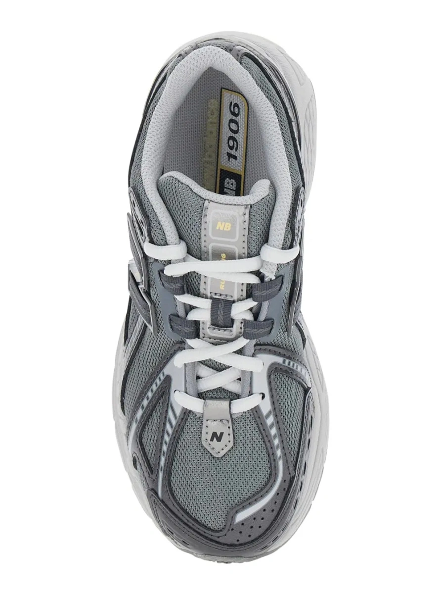 Sneakers New Balance Kids gri din material sintetic - Img 4