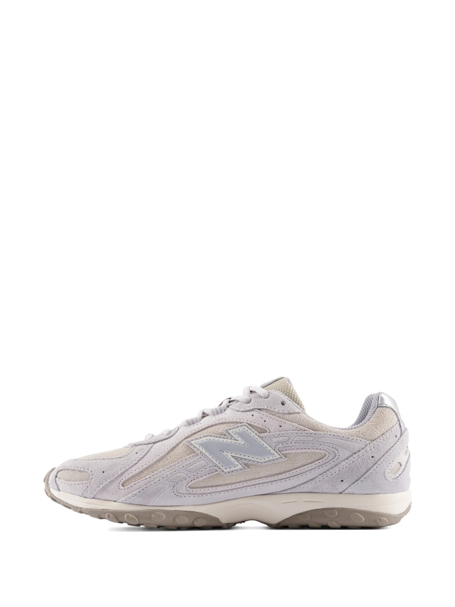 Sneakers New Balance neutri din plasa si piele intoarsa - Img 4