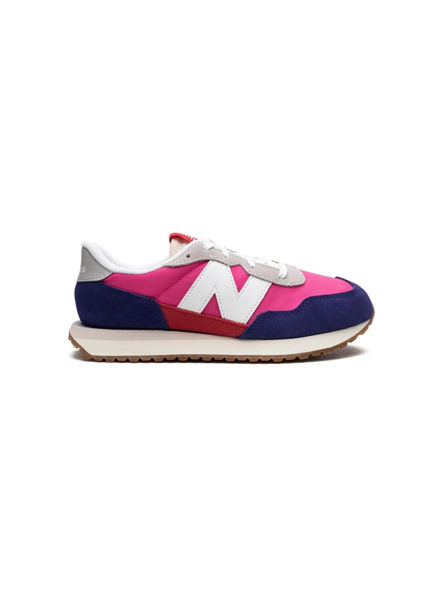 Sneakers New Balance violet din piele intoarsa - Img 2