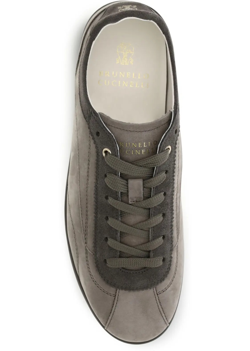 Sneakers Nubuck and suede Sneakers with Slim sole - Img 4