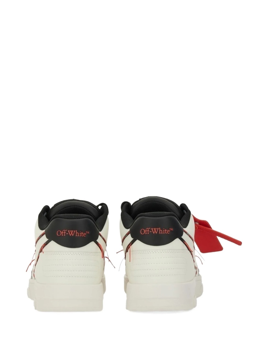 Sneakers Off-White albi din piele si poliester reciclat - Img 3
