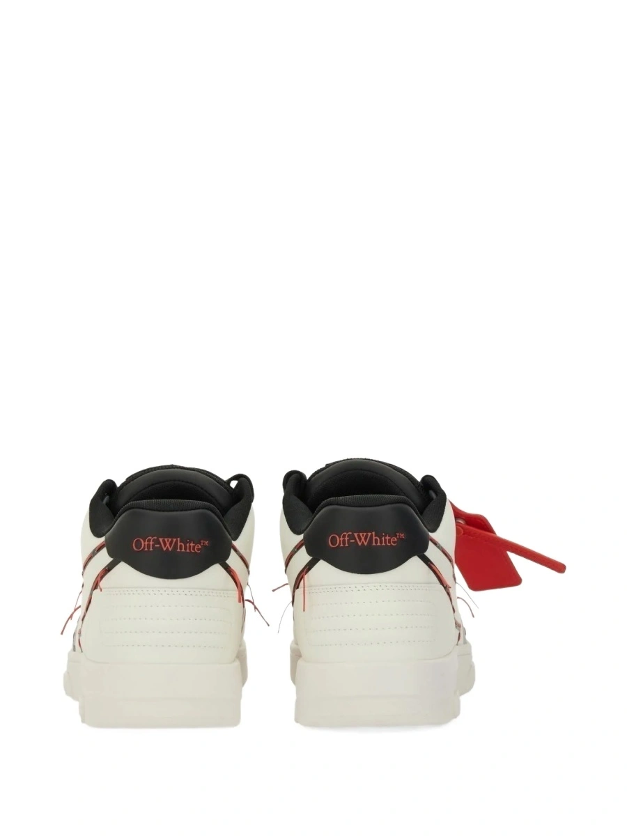 Sneakers Off-White albi din piele si poliester reciclat - Img 3