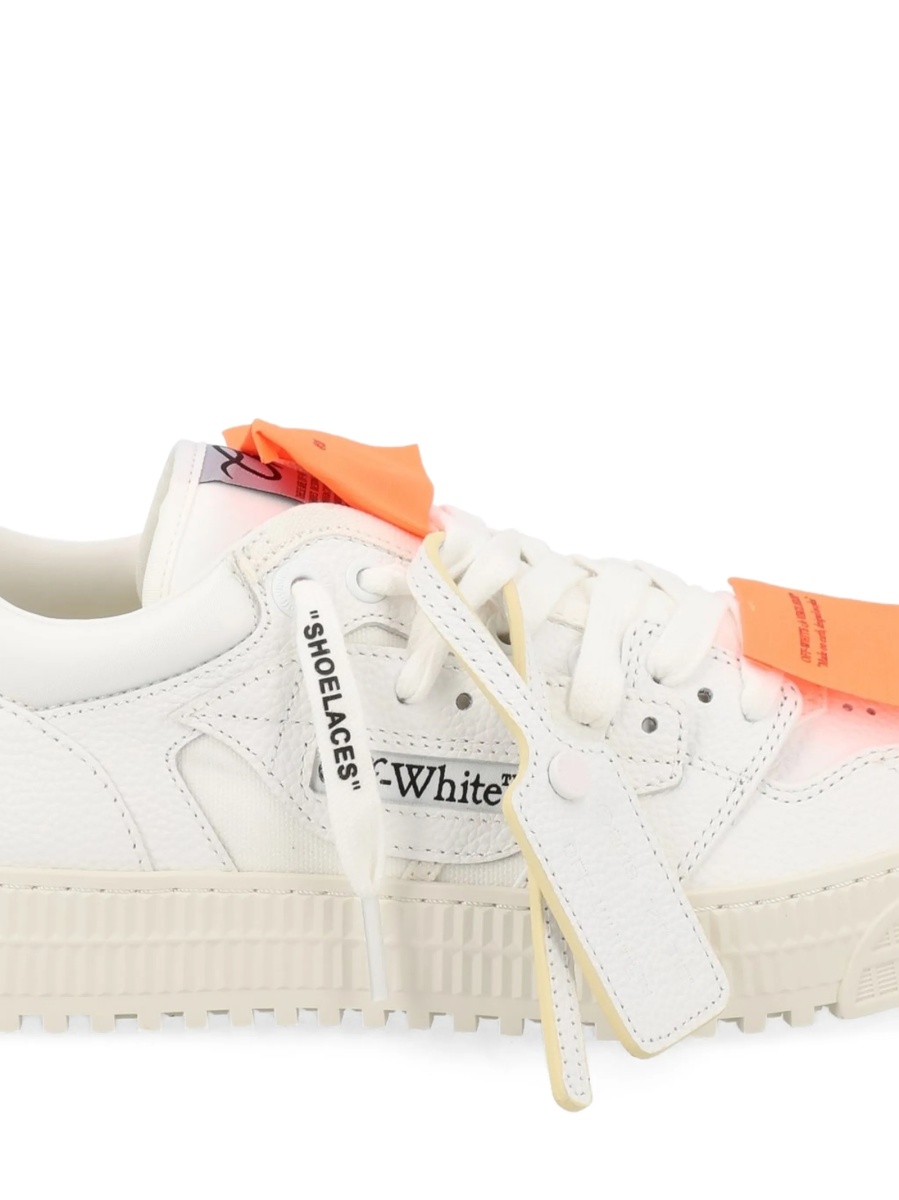 Sneakers Off-White albi din piele - Img 2