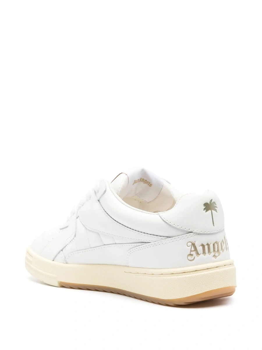Sneakers Palm Angels University albi din piele - Img 3