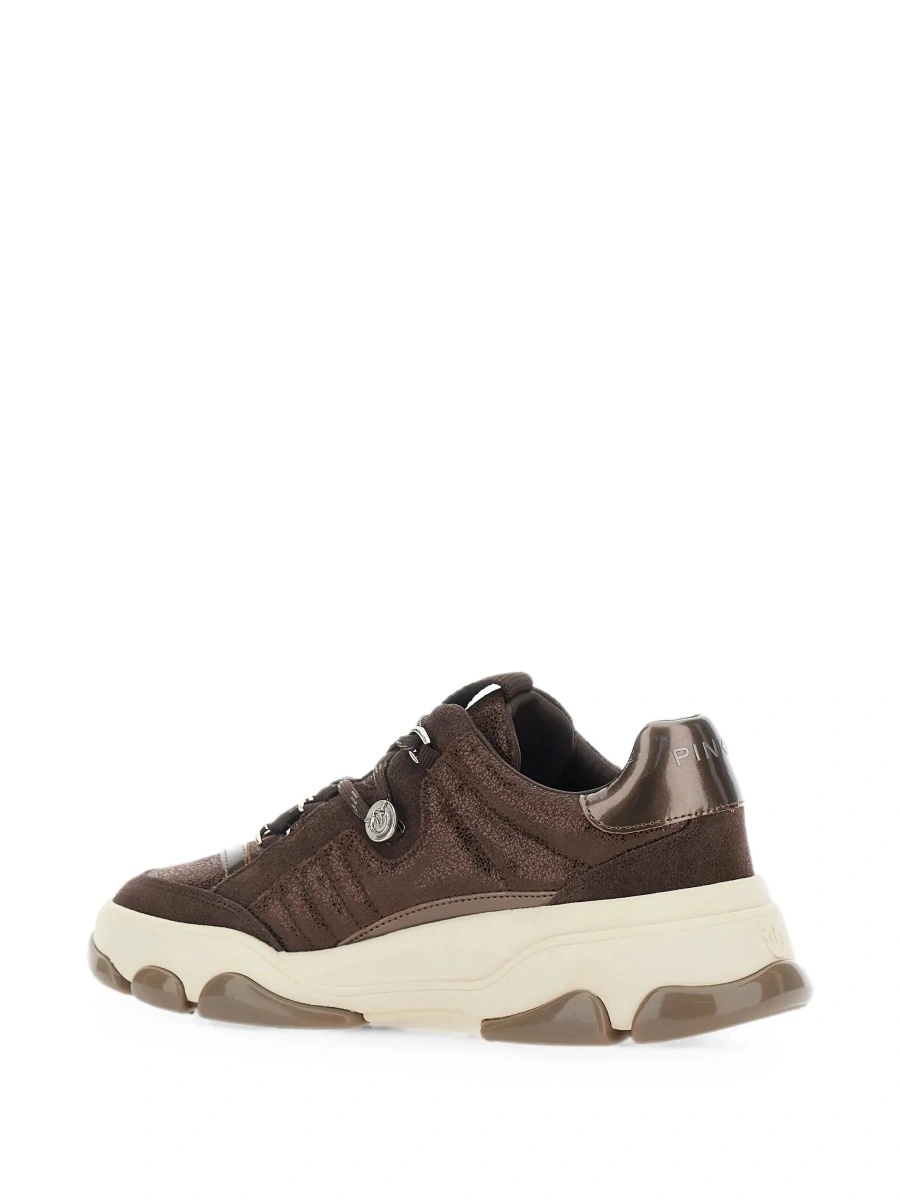 Sneakers Pinko maro din piele - Img 6