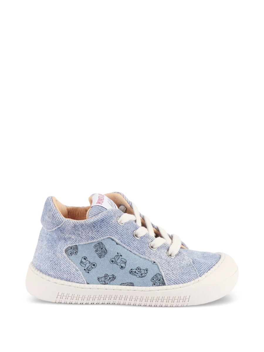 Sneakers POM D'API albastri din piele - Img 2