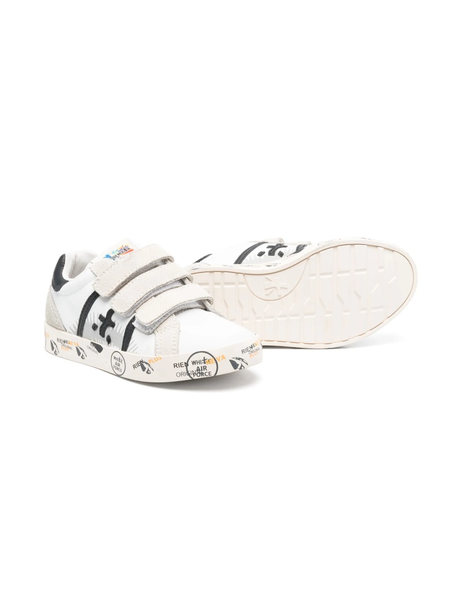 Sneakers Premiata albi din piele - Img 2