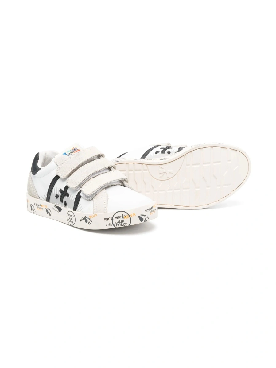 Sneakers Premiata albi din piele - Img 2