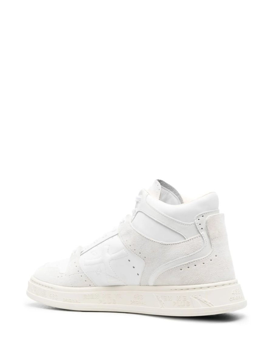Sneakers Premiata negri din piele - Img 3