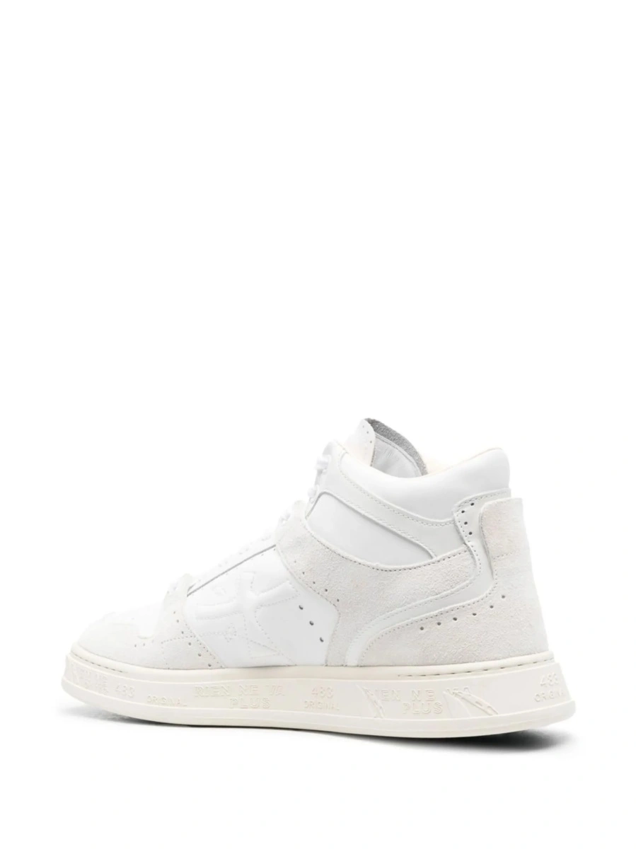 Sneakers Premiata negri din piele - Img 3