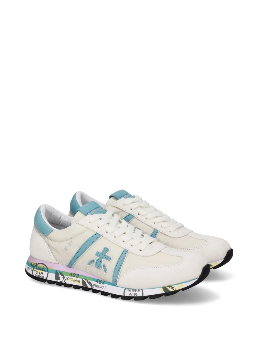 Sneakers Premiata neutri din nylon si piele - Img 2