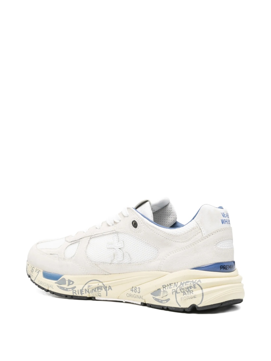 Sneakers Premiata neutri din piele intoarsa - Img 3