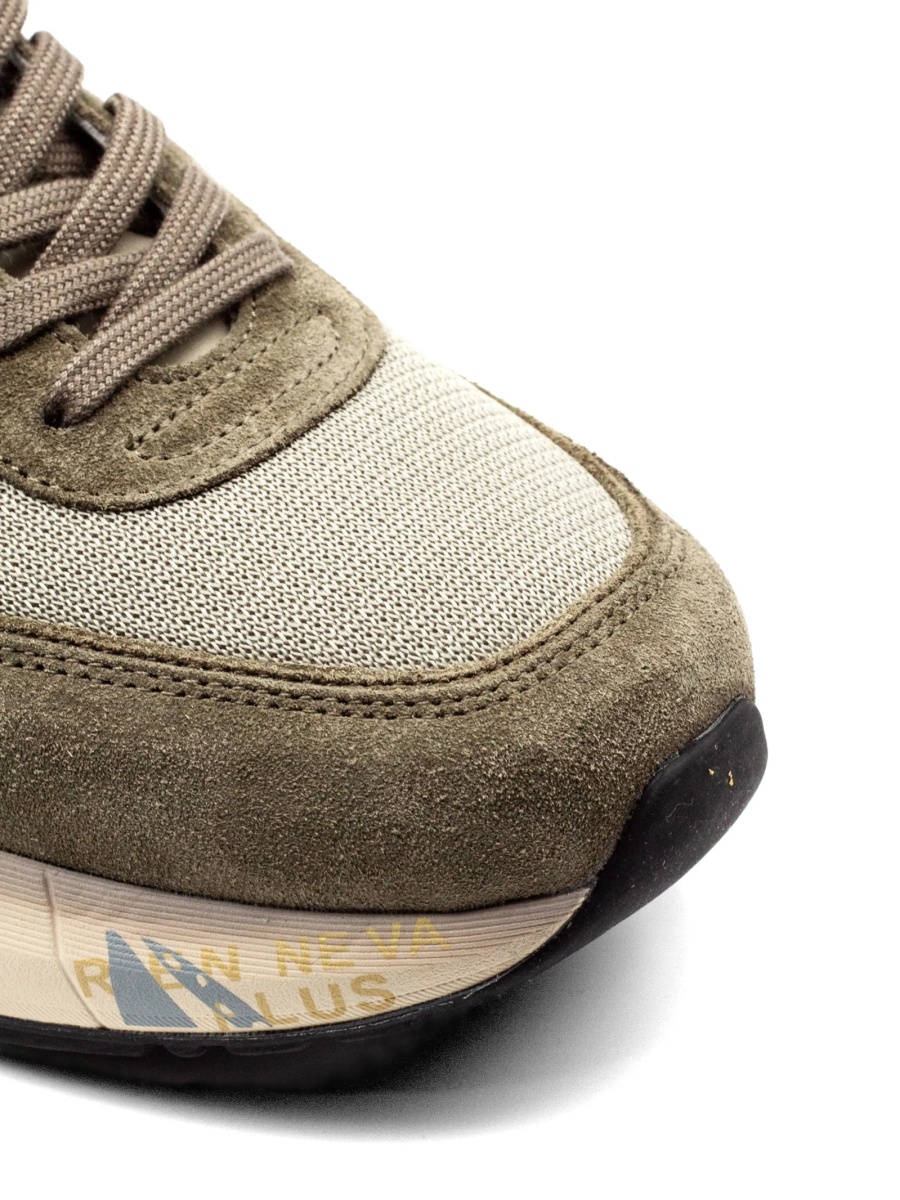 Sneakers Premiata verzi din poliuretan si poliamida - Img 4
