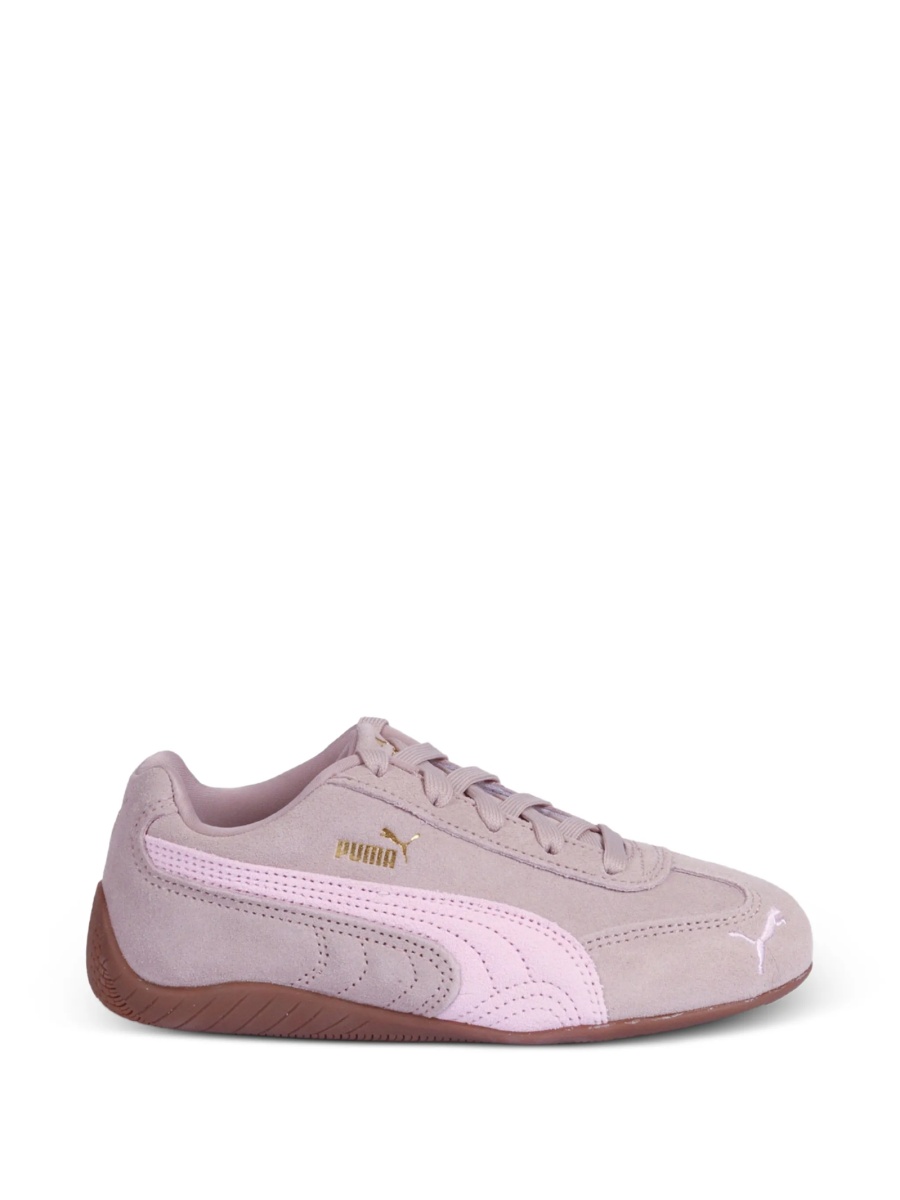 Sneakers Puma Kids roz din piele intoarsa - Img 2