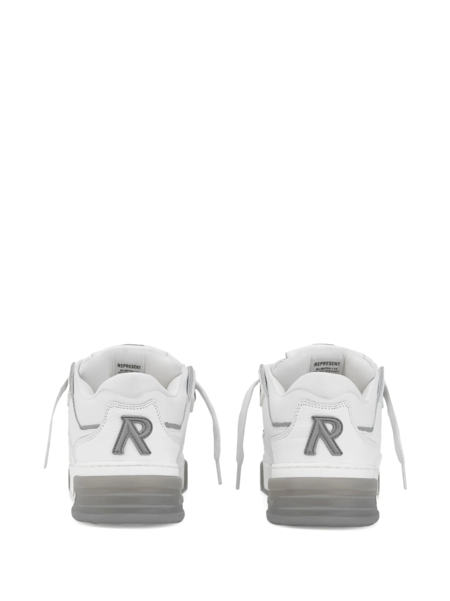 Sneakers REPRESENT albi din poliuretan si piele - Img 3