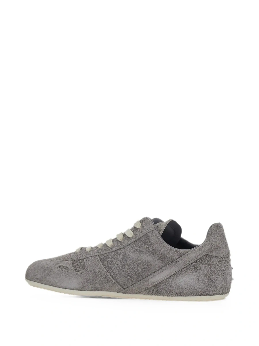 Sneakers Rick Owens gri din piele intoarsa - Img 7