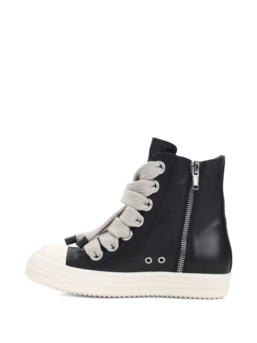 Sneakers Rick Owens negri din piele - Img 4